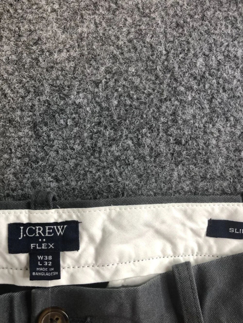 J. Crew Pants Mens 38x32 Straight Slim Comfort Stretch Casual Flex Cotton